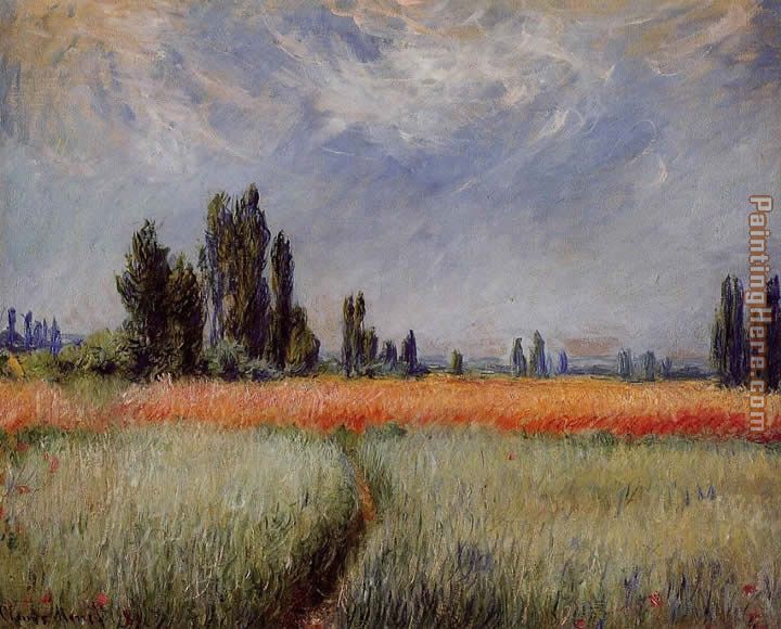 Field of Corn painting - Claude Monet Field of Corn art painting